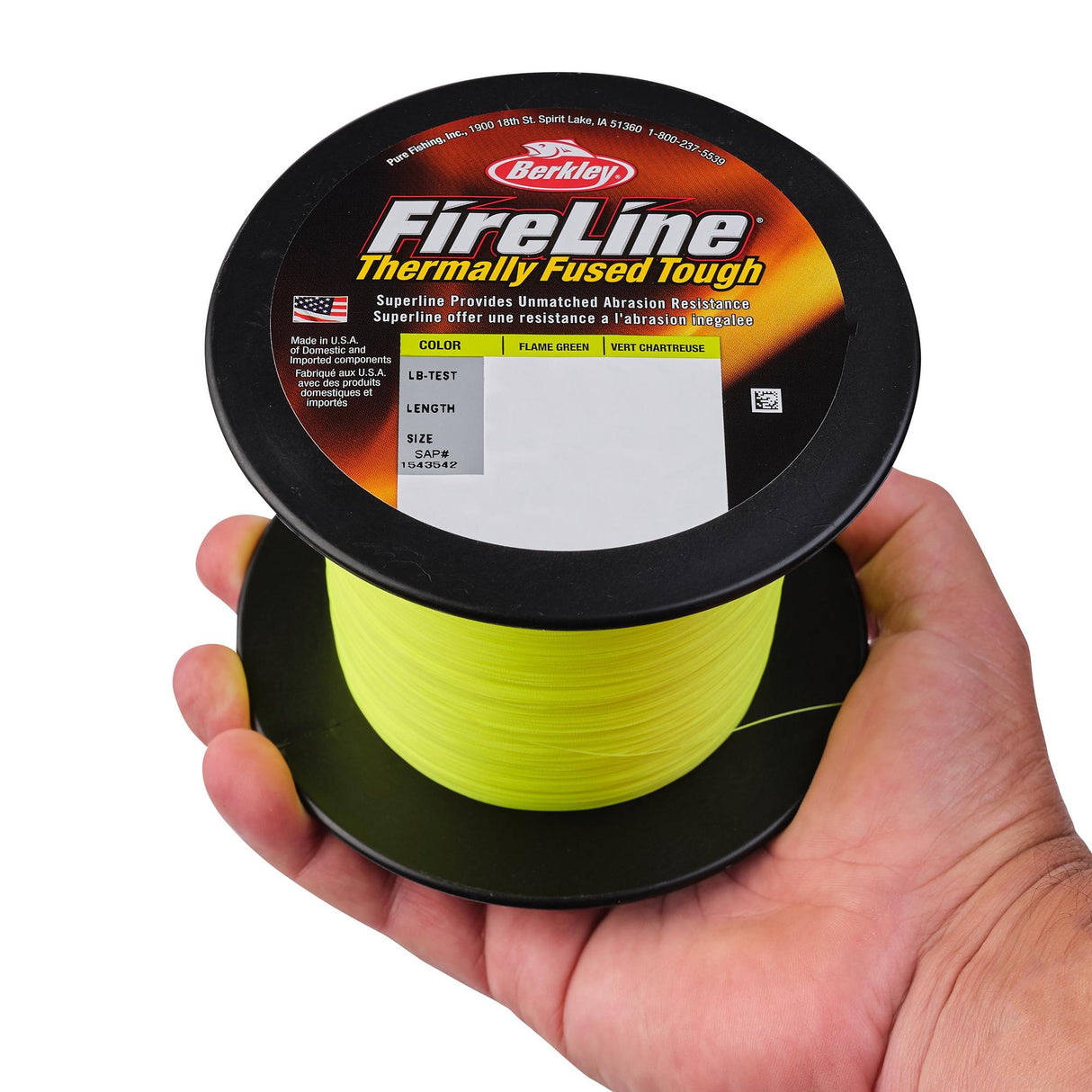 Berkley FireLine Braid Small Bulk Spools- Crystal