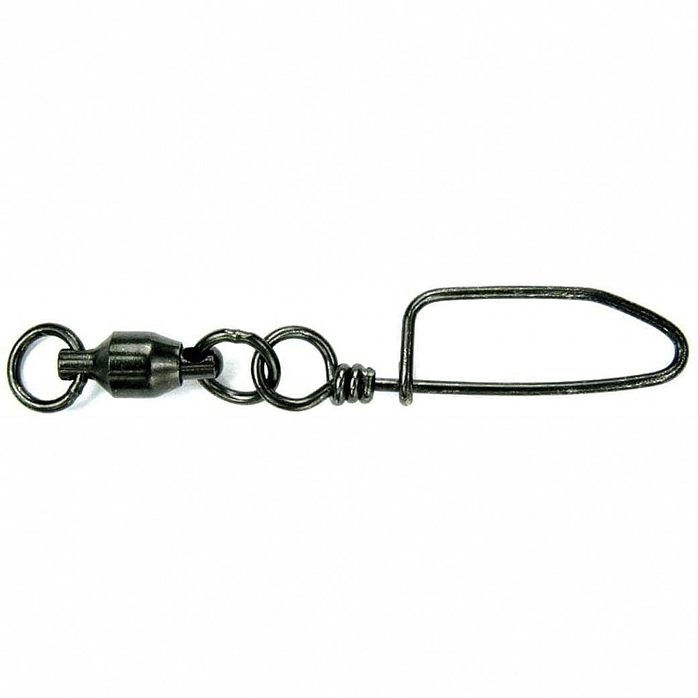 Billfisher Ball Bearing Snap Swivel Nickel Black 2PK