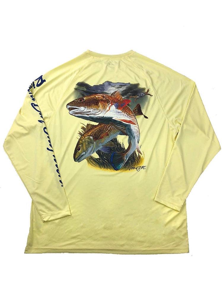 Bimini Bay Outfitters Men's Hook'M Performance Graphic Long Sleeve Shirt