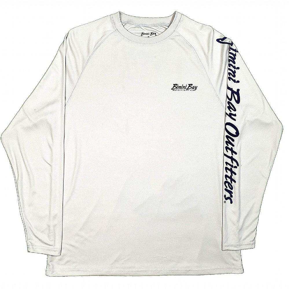 Bimini Bay Outfitters Men's Hook'M Performance Graphic Long Sleeve Shirt