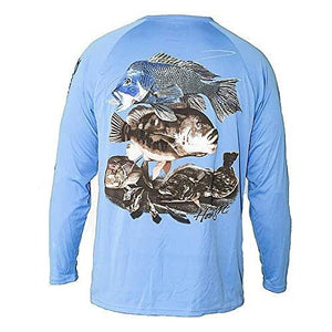 BIMINI BAY OUTFITTERS LTD Deep Currents Men's Long Sleeve Performance  Fishing Shirt