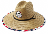 BLACKTIPH Straw Hat - Red White and Shark Camo- Natural