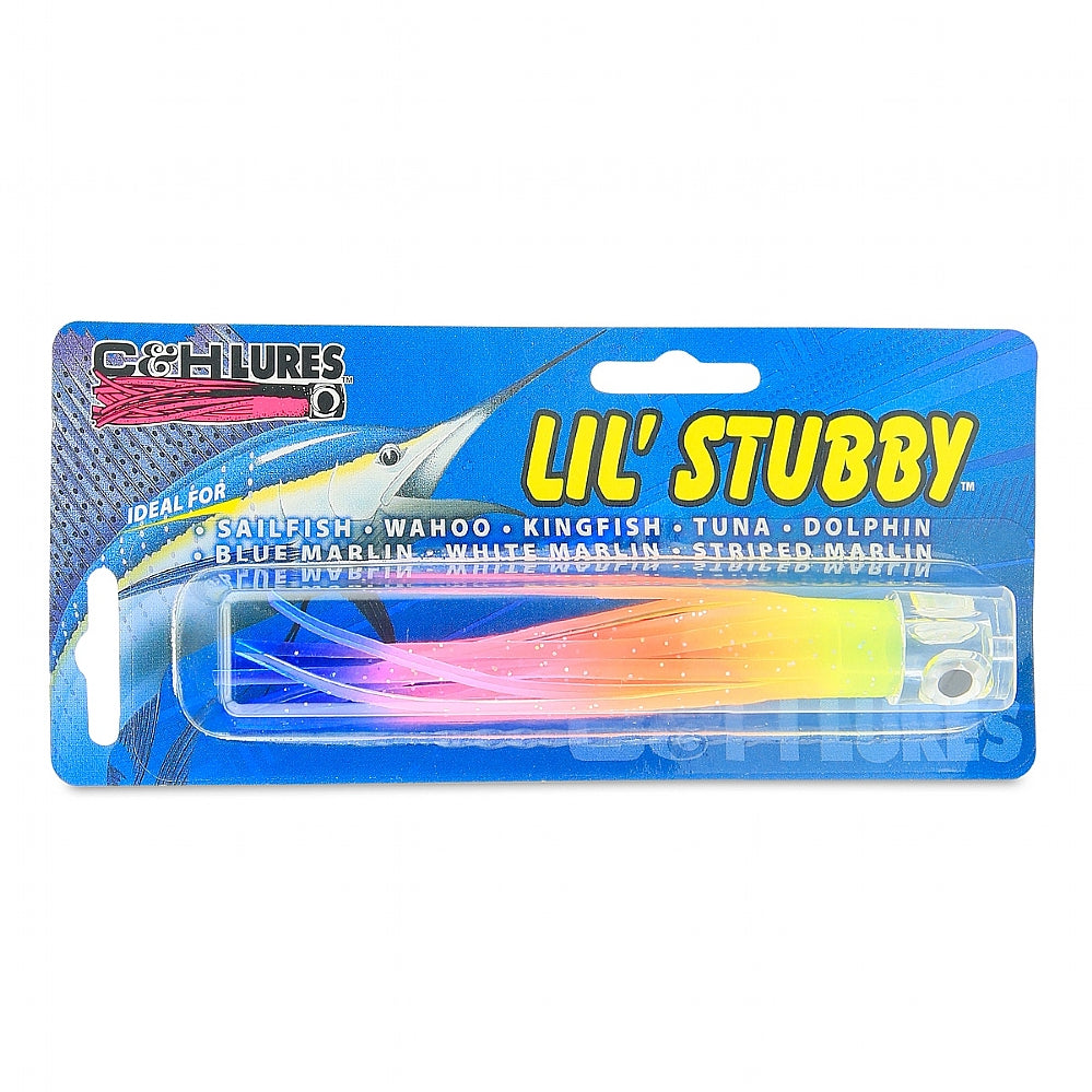 bubbler fishing lure C&H Stubby from C+H mox Hook Keeper for Fishing Colorway:Purple-Orange this 1/2 oz spinnerbait