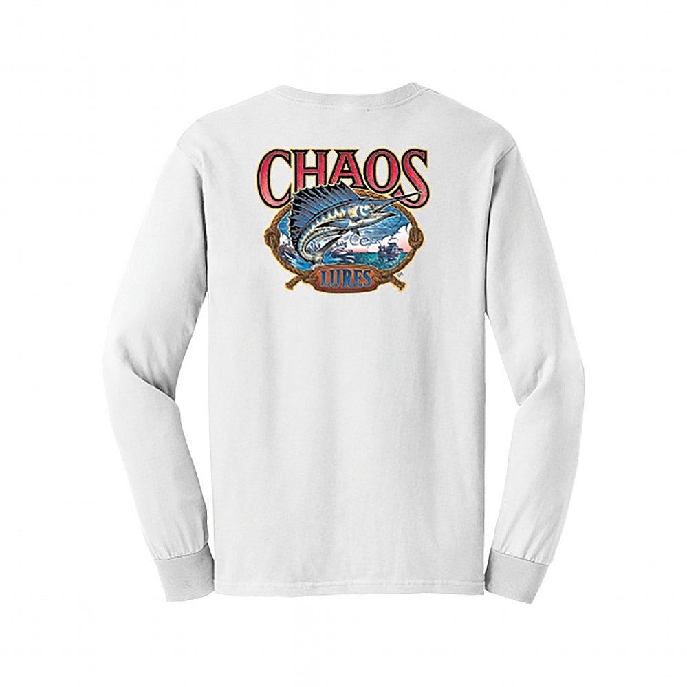 Chaos Fishing Club LOGO RAGLAN #chaosfishingclub #coloratagainst