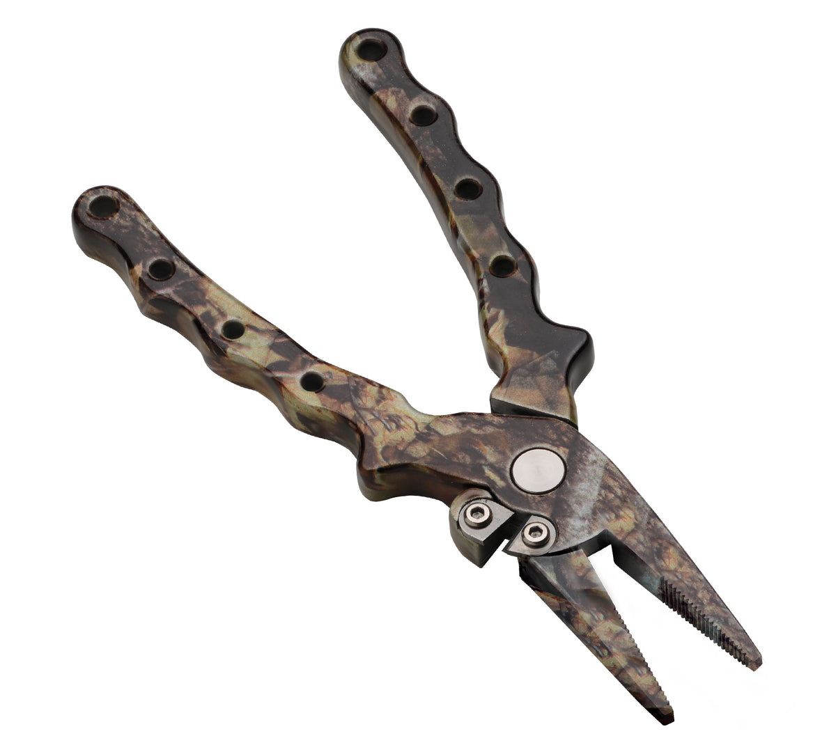 P-Line 6.5&quot; Aluminum Pliers Side Cutter Real Tree Camo