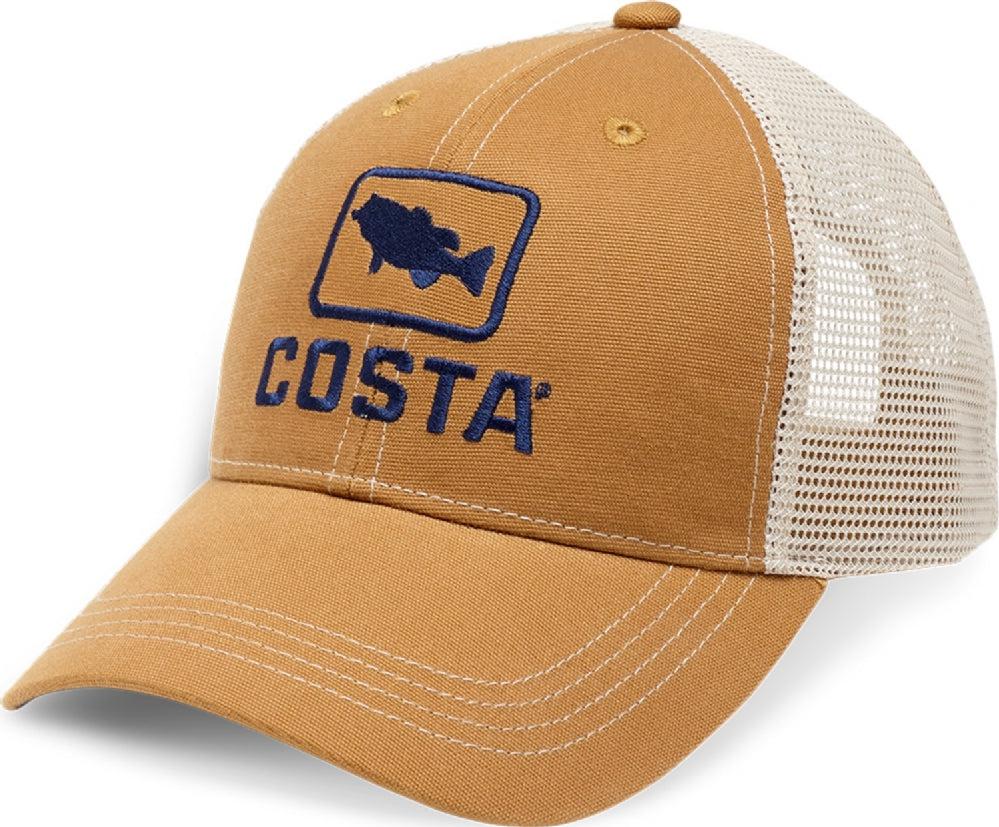 Costa Bass Trucker Hat Working Brown