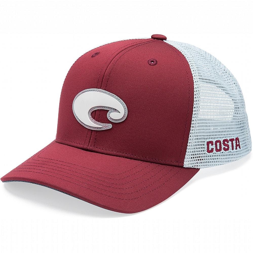 Costa Core Performance Trucker XL Fit Hat - Maroon from COSTA
