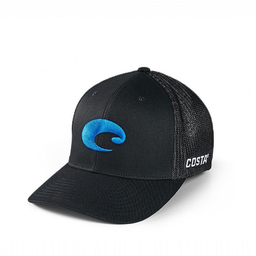 Costa Flex Fit Logo Trucker Hat - Black