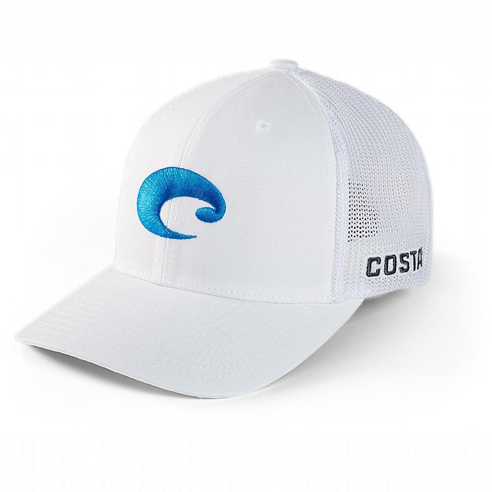 Costa Flex Fit Logo Trucker Hat - White