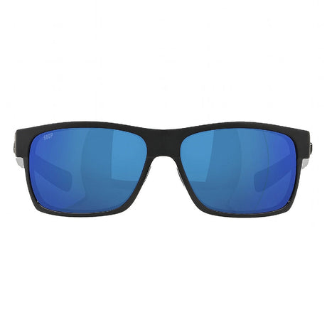 Costa Half Moon 580P Matte Black/Shiny Black | Blue Mirror