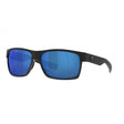 Costa Half Moon 580P Matte Black/Shiny Black | Blue Mirror