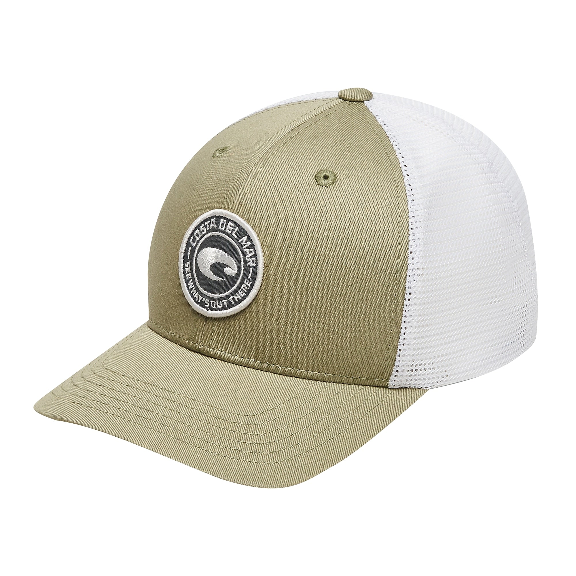 Costa® Stitched Trucker Hat - Men's Hats in Working Brown