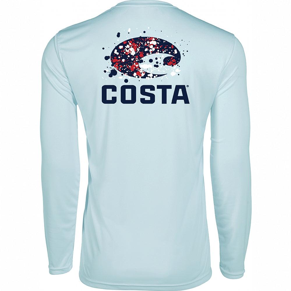 Costa Men&#39;s Tech Fireworks Long Sleeve T-Shirt