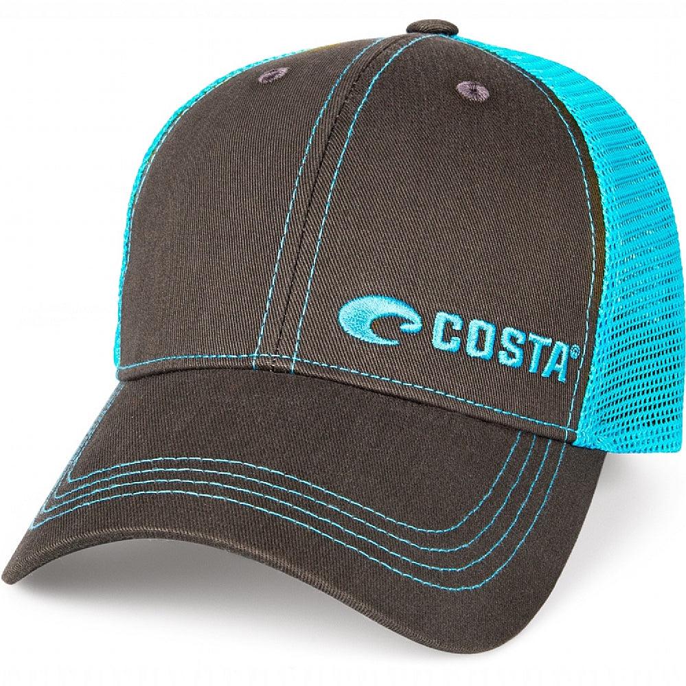Costa Neon Trucker Twill Trucker Hat - Neon Blue