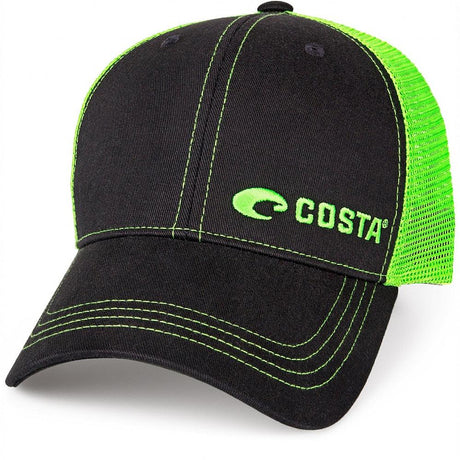 Costa Neon Trucker Twill Trucker Hat - Neon Green