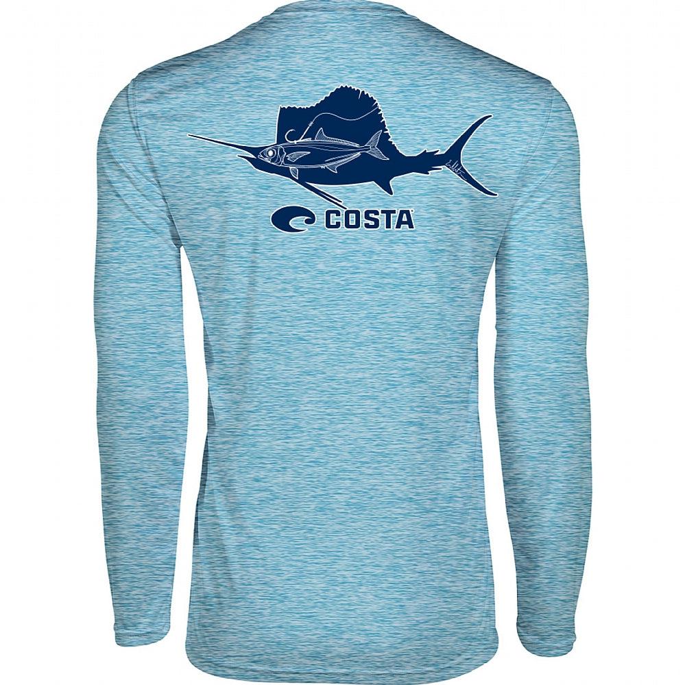 Costa Tech Species Sailfish Long Sleeve T-Shirt - Blue