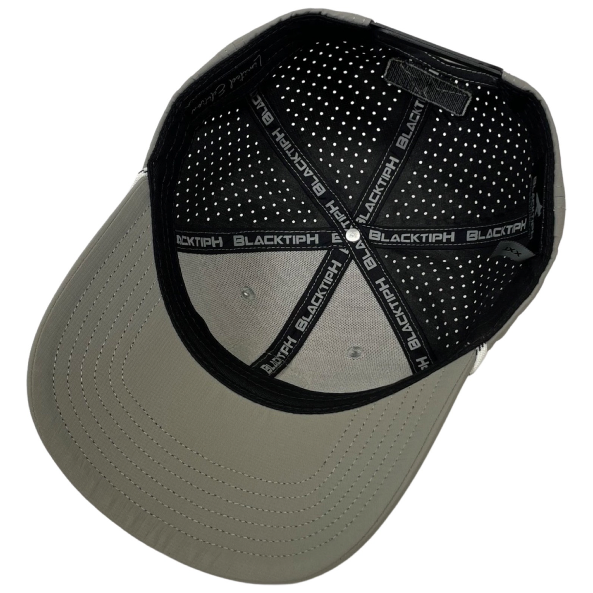 BLACKTIPH PVC Grey Turquoise Performance Snapback Hat