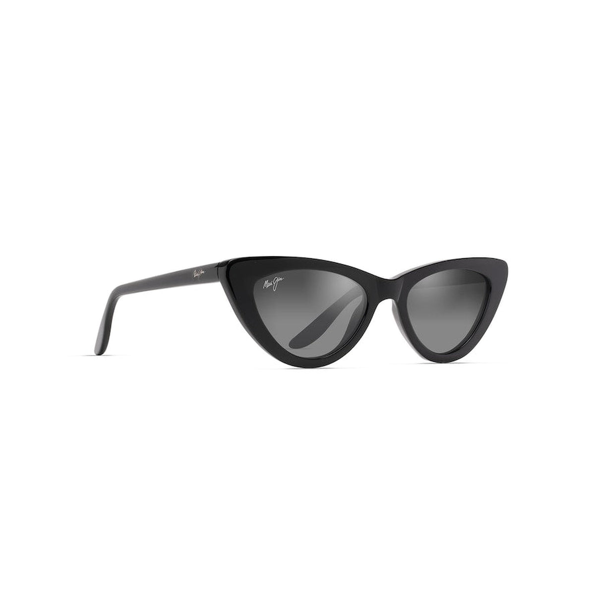 MAUI JIM Lychee Sunglasses Black Gloss |  Dual Mirror Silver to Black