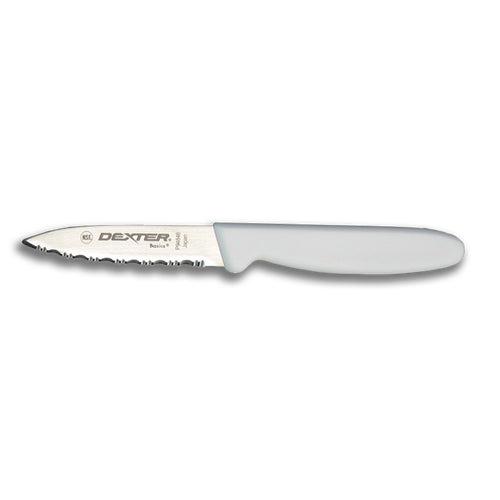 Dexter Basics 3 1-8&quot; Scalloped Tapered Paring Knife
