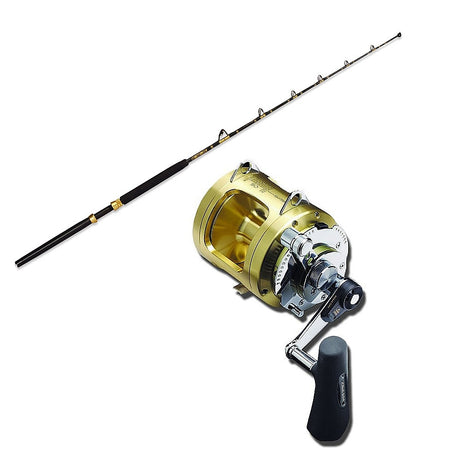 ECA 50-100 6' Slick Butt CHAOS Gold With Reels Conventional & Trolling Combo