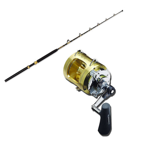 ECA 50-100 6' Slick Butt CHAOS Gold With Reels Conventional & Trolling Combo