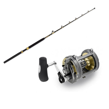 ECA 50-100 6' Slick Butt CHAOS Gold With Reels Conventional & Trolling Combo