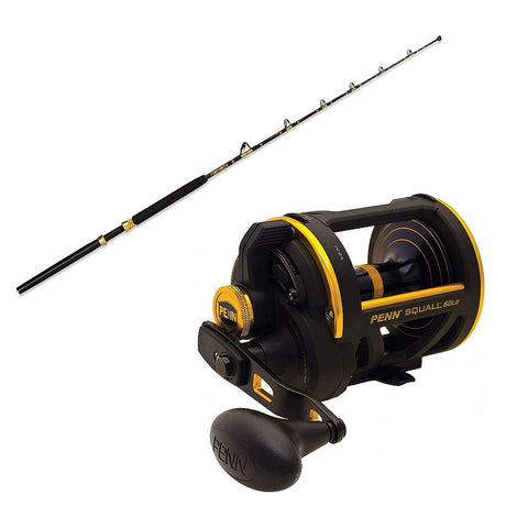 ECA 50-100 6' Slick Butt CHAOS Gold With Reels Conventional & Trolling Combo