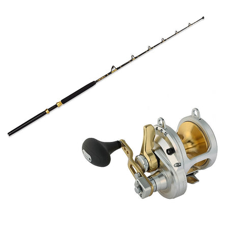 ECA 50-100 6' Slick Butt CHAOS Gold With Reels Conventional & Trolling Combo