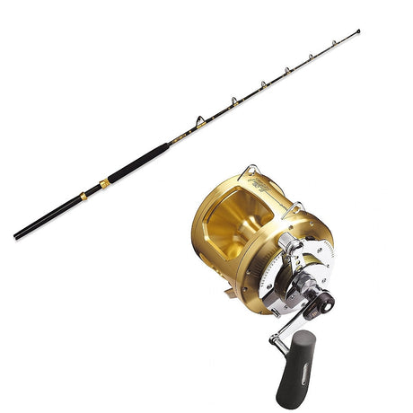 ECA 50-100 6' Slick Butt CHAOS Gold With Reels Conventional & Trolling Combo