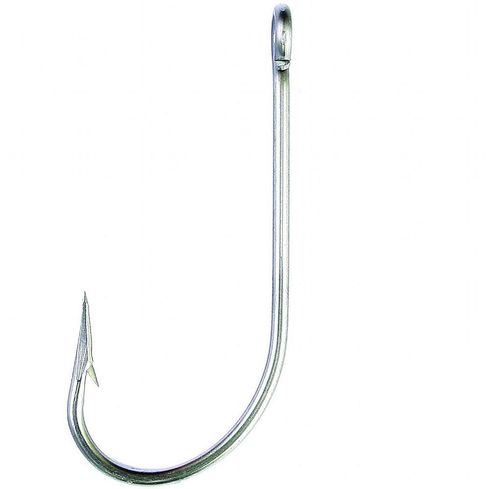 Eagle Claw 254SSA O&#39;Shaughnessy Non-Offset Stainless Steel Hooks - 100PK