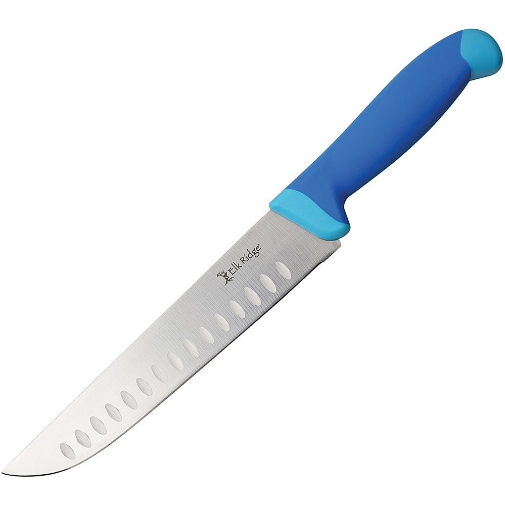 Elk Ridge Fillet Knife with Blue Rubberized Nylon Handle ER-200-05HF