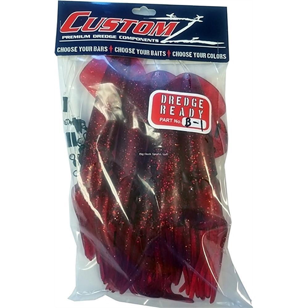 Fish Razr Dredge Ready Rigged Squid 9" 6pack