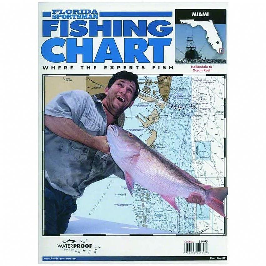 Florida Sportsman C09MIA Fishing Chart Miami