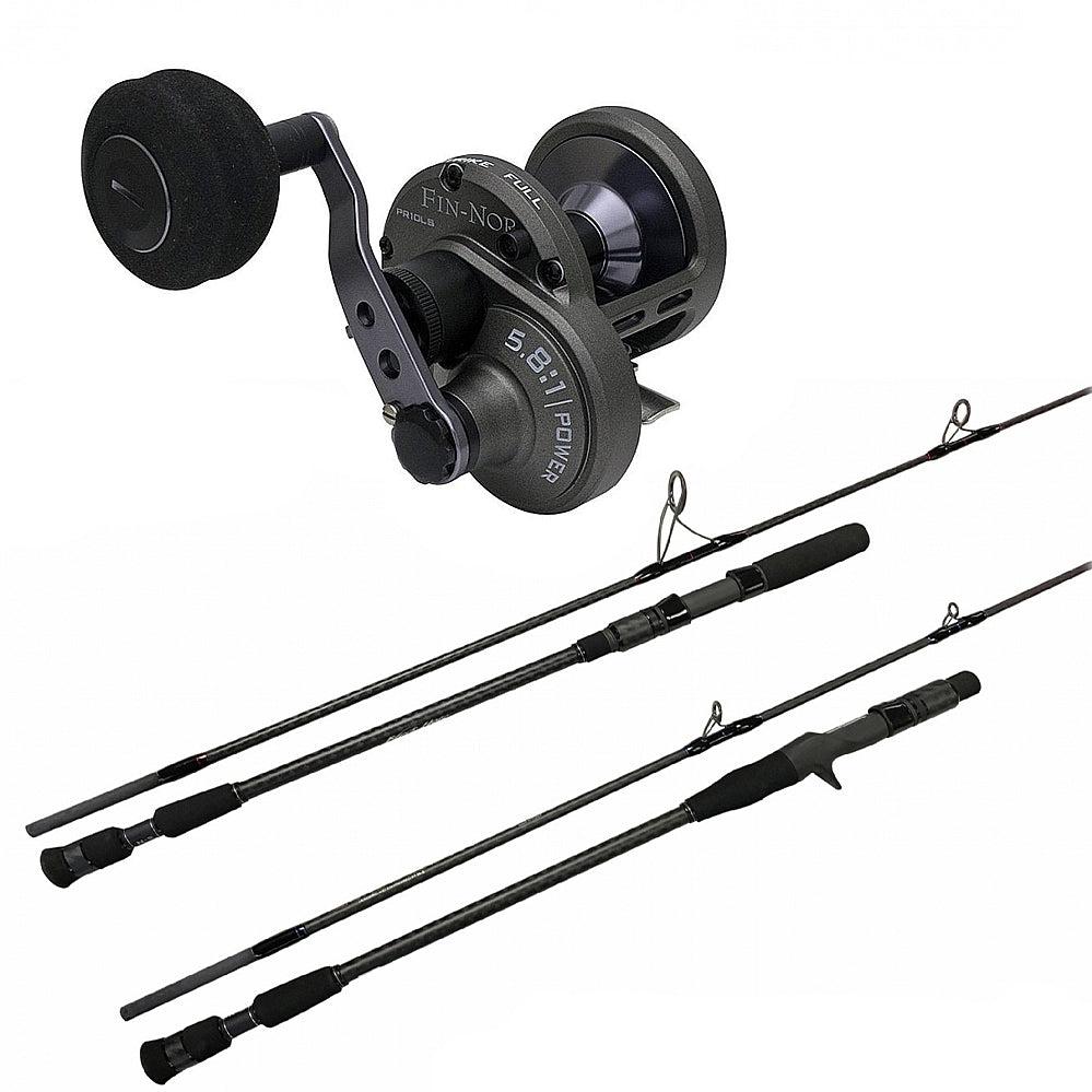 Free Fin-Nor Primal Reel with Black Hole Cape Cod Special Slow Pitch Jig Rod 5FT8IN (Spiral) Combo