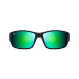 MAUI JIM Local Kine Sunglasses Soft Black with Dark Transparent Green and Light Transparent Grey | MAUIGreen