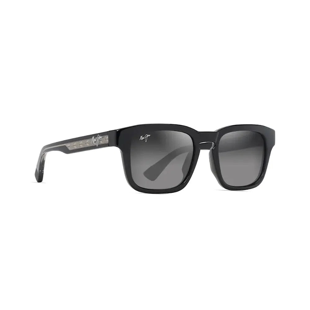 MAUI JIM Maluhia Sunglasses Shiny Black with Trans Light Grey | Neutral Grey