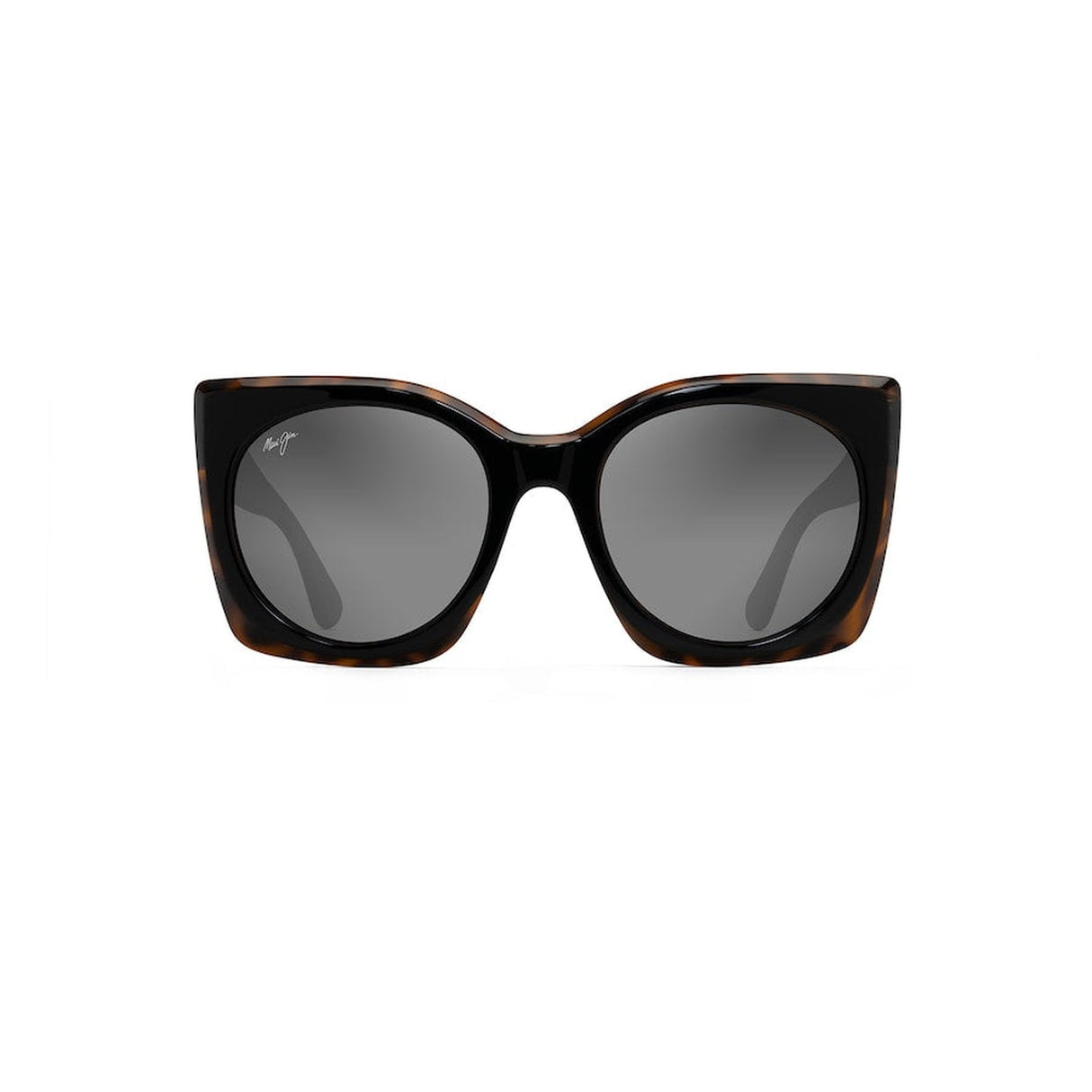 MAUI JIM Pakalana Sunglasses Black with Tortoise Interior |  Neutral Grey