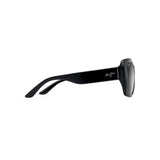 MAUI JIM Two Steps Sunglasses Black Gloss | Neutral Grey