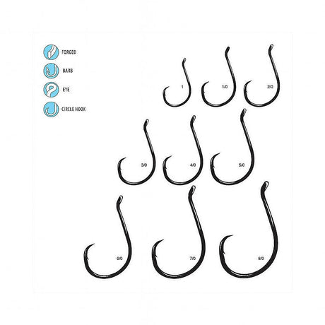 Gamakatsu’s Circle Inline Point Octopus Hook - NS Black 25PK