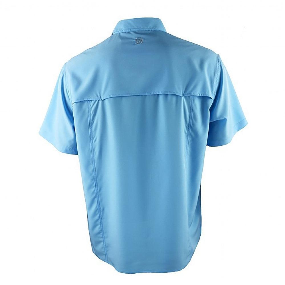 Gillz Men's SS Deep Sea Woven Shirt (Medium, Goblin Blue)
