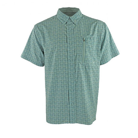 Gillz Men's Short Sleeve Deep Sea Woven