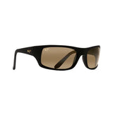 MAUI JIM Peahi Sunglasses Black Matte Rubber | HCL Bronze