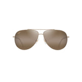 MAUI JIM Hau'oli Sunglasses Shiny Light Gold with Orange & Yellow |  HCL Bronze