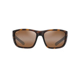 MAUI JIM Amberjack Sunglasses Matte Tortoise with Black Rubber | HCL Bronze