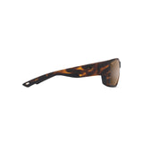 MAUI JIM Amberjack Sunglasses Matte Tortoise with Black Rubber | HCL Bronze