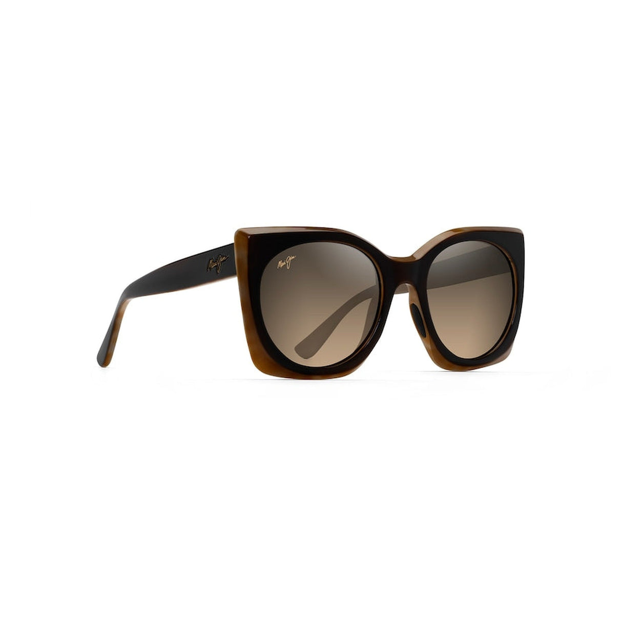 MAUI JIM Pakalana Sunglasses Chocolate with Tortoise Interior |  HCL Bronze