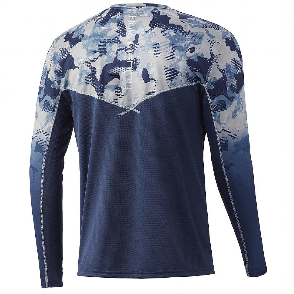 HUK Men's Icon X Camo Long Sleeve Performance Fishing Shirt,  Inshore-Refraction, Small : Clothing, Shoes & Jewelry