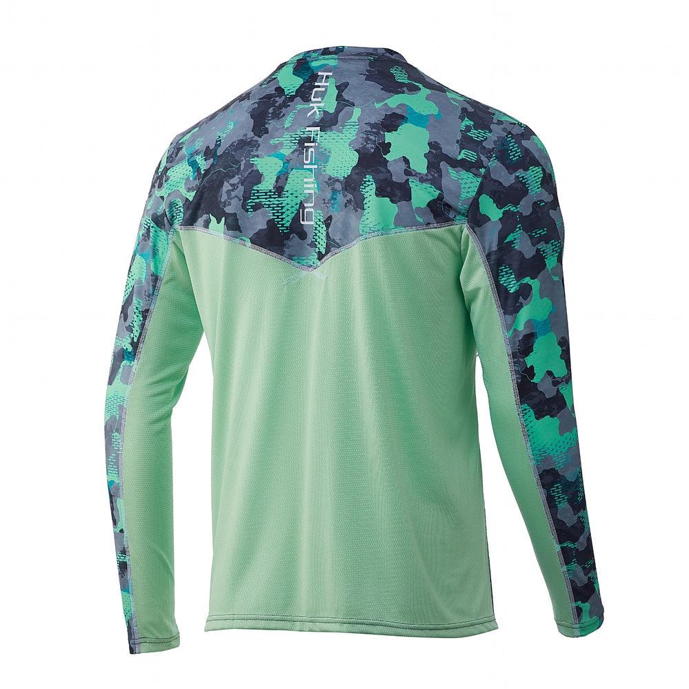 HUK Icon X KC Refraction Camo Long Sleeve from HUK - CHAOS Fishing