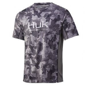Huk Icon X Current Camo Short Sleeve Shirt H1200149 - Choose Size