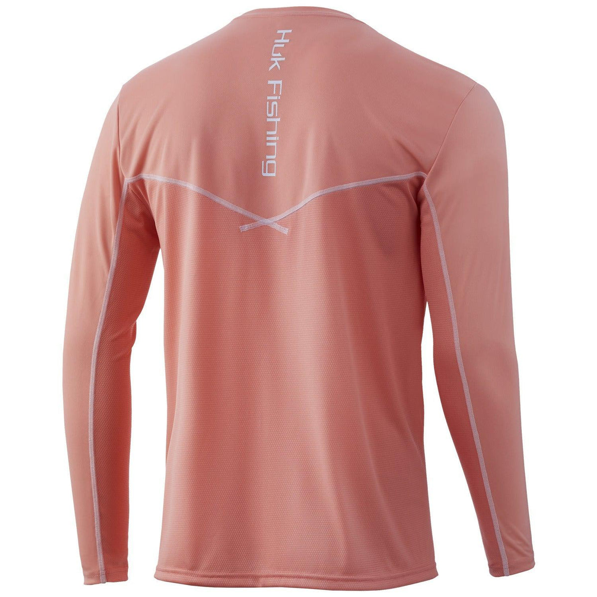 Men's Huk Icon x Solid Long Sleeve Shirt | Performance Fishing Shirts | Overcast Grey / XXL